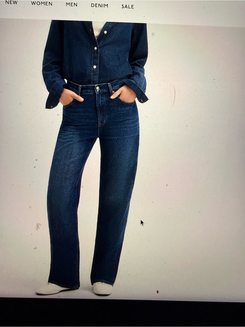 The Tall Perfect Vintage Wide-leg Jeans - Dark Blue